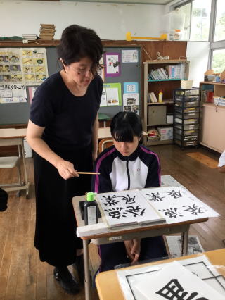 6月11日　放課後子どもプラン（書道）