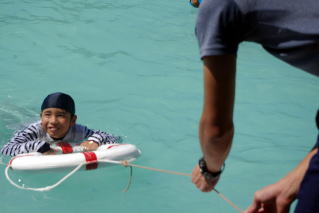 7月18日　着衣水泳