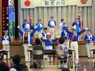 9月17日　敬老会・マーチング披露