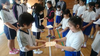 2月8日　大里小との交流学習