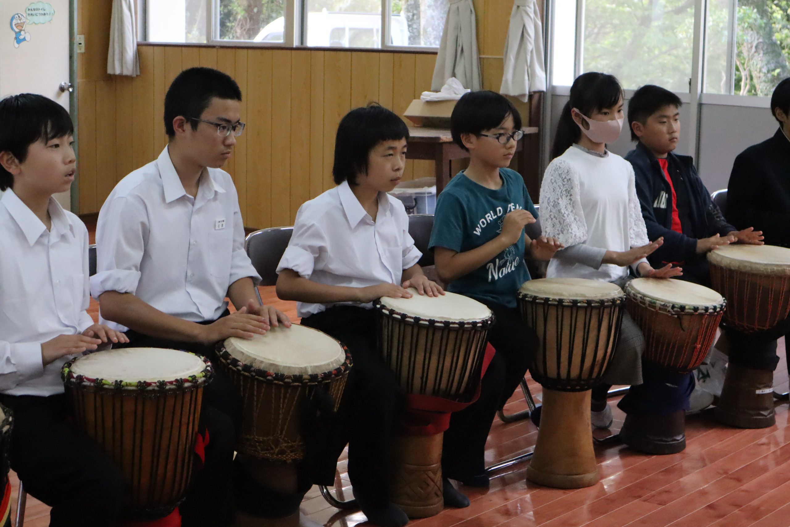今年度初のジャンベ教室