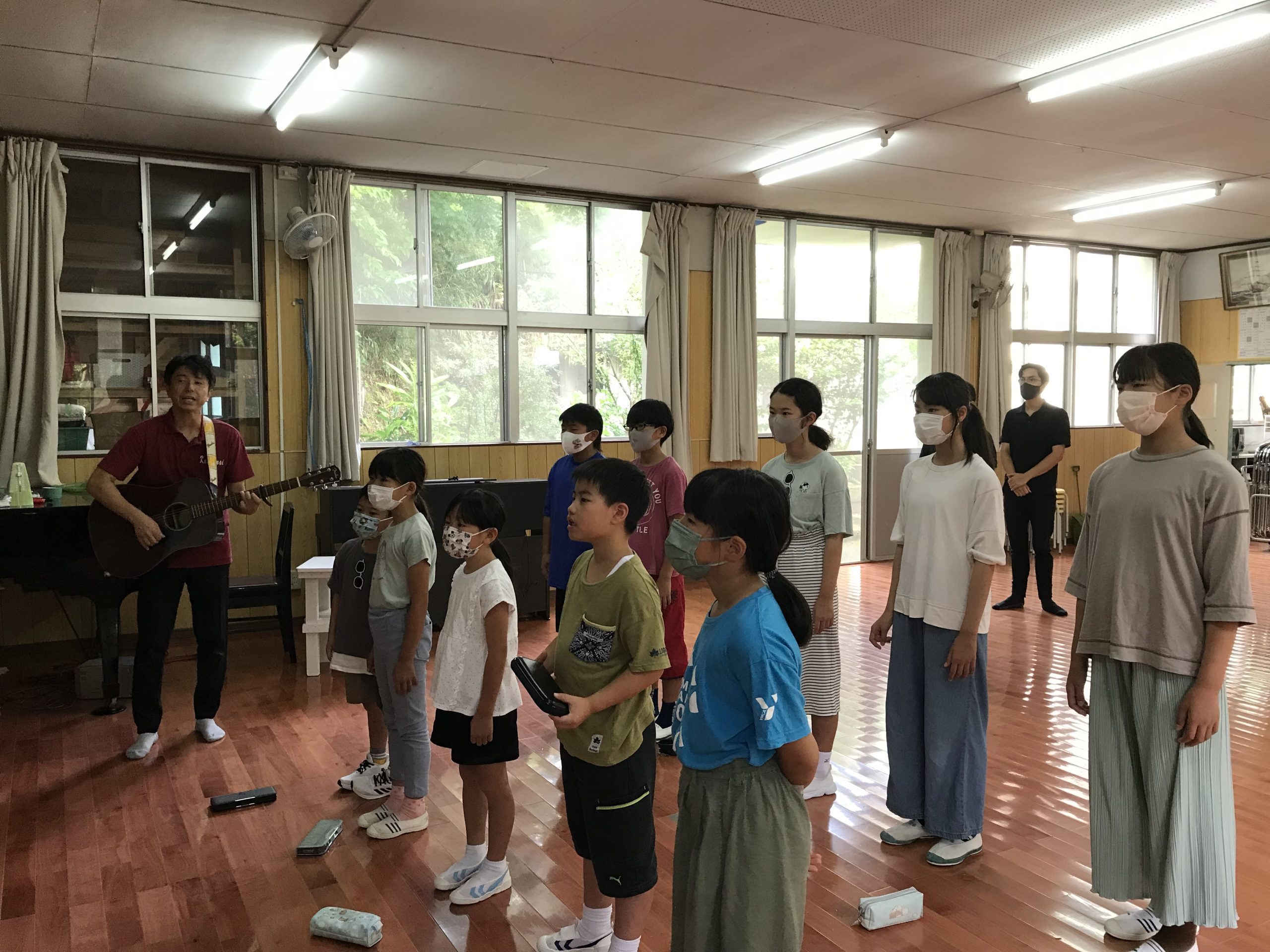 今日の小中別朝会