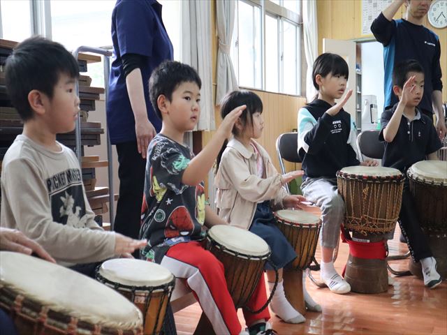 「今年度初！ジャンベ教室」